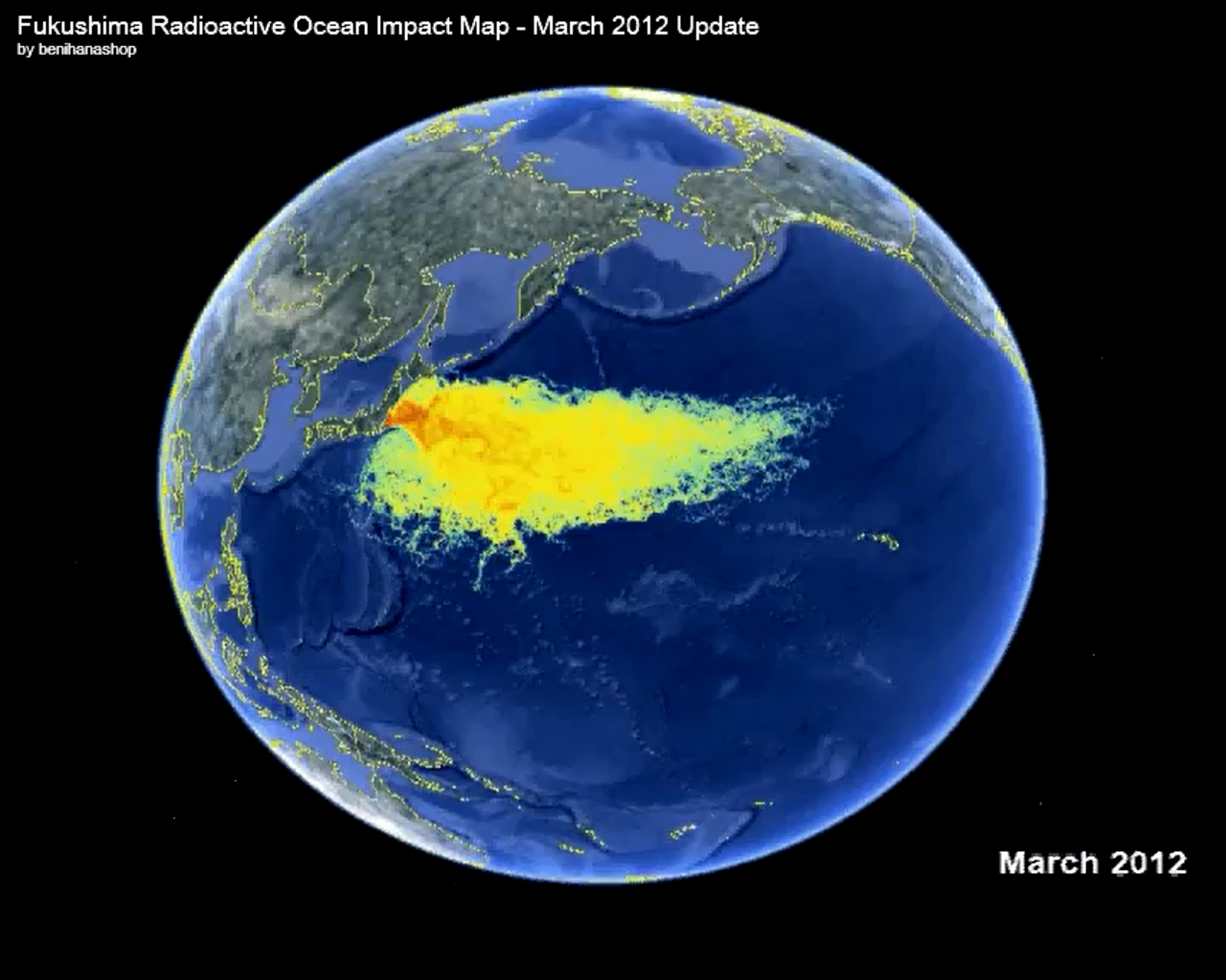 Fukushima Radiation Moving In Seawater Across Pacific Ocean According