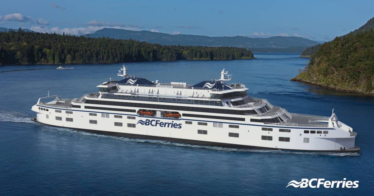 BC Ferries发布下一代主要船只的概念设计