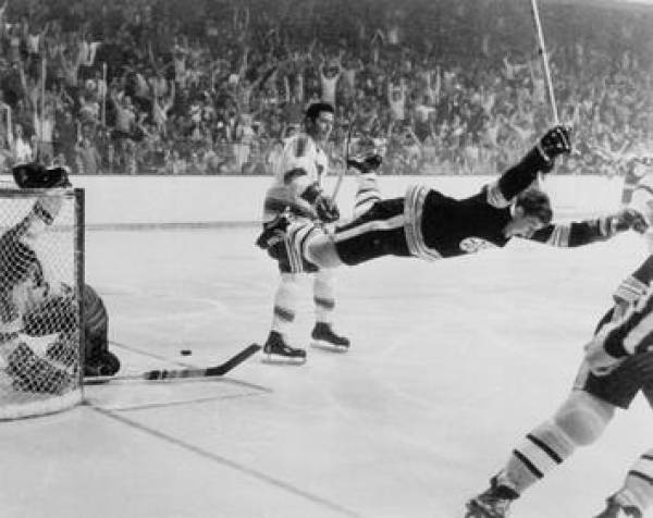 Springfield Hockey Heritage Society - This past weekend was the 50th  anniversary of the famous Ray Lussier photo of Bobby Orr flying through the  air. In keeping with the great hockey pictures