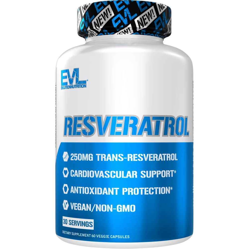 Evlution Anti Aging Trans Resveratrol Supplement