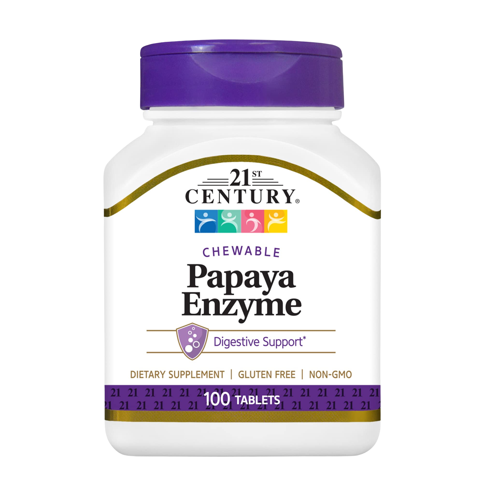 21st Century Papaya Enzyme Chewable Tablets