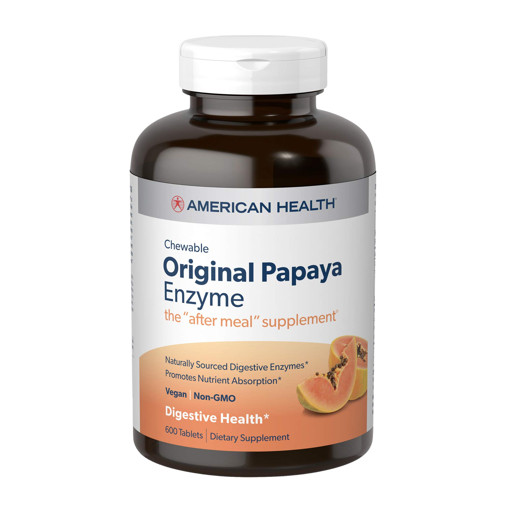 American Health Original Papaya Digestive Enzyme Chewable Tablets