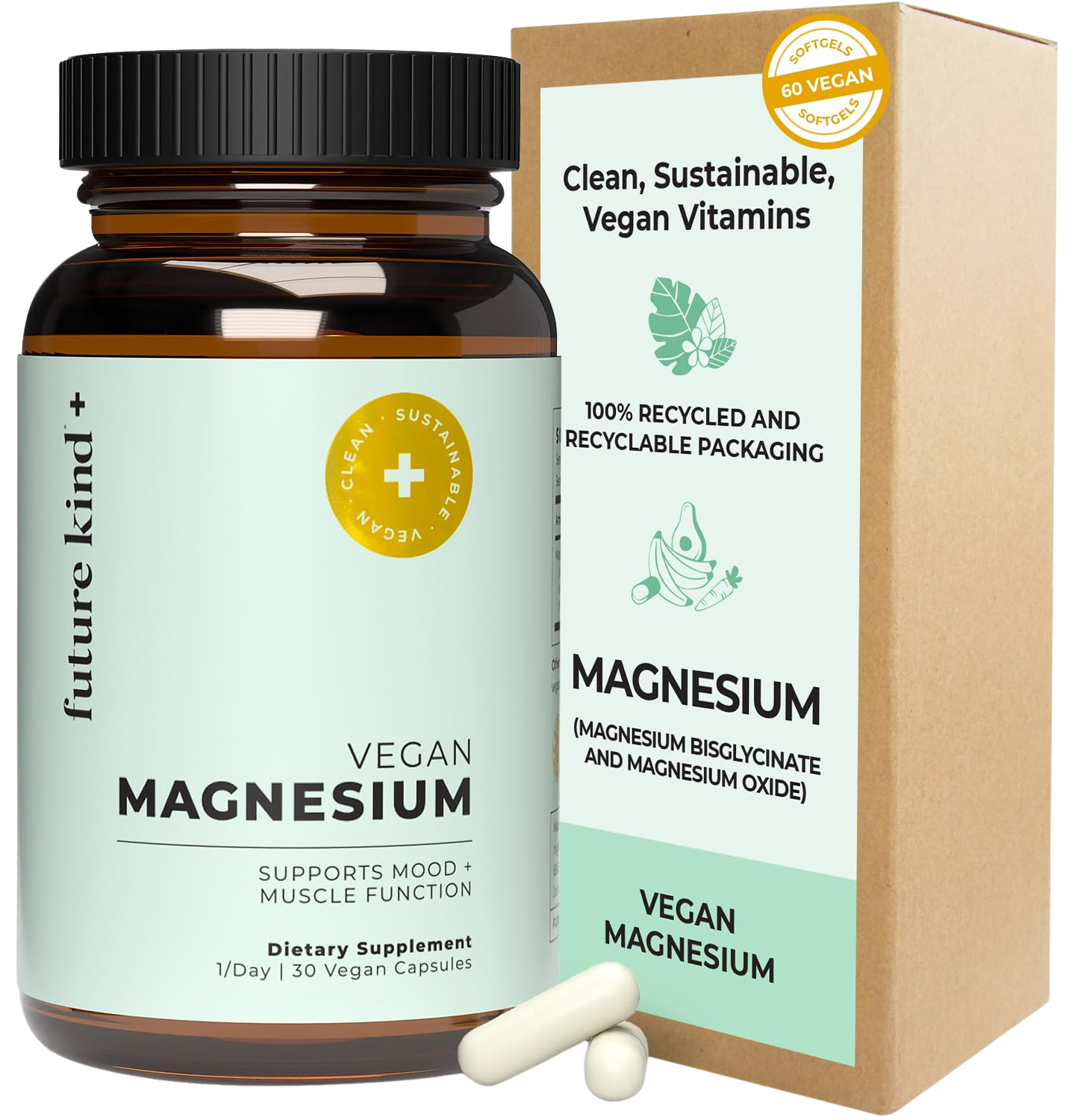 Future Kind Vegan Chelated Magnesium Supplement